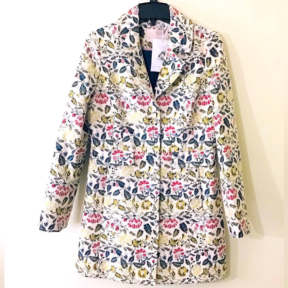Gal Meets Glam Multicolor Trench Coat Nwt